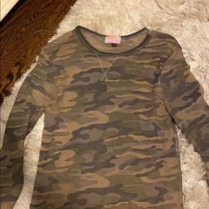 Camouflage long sleeve shirt